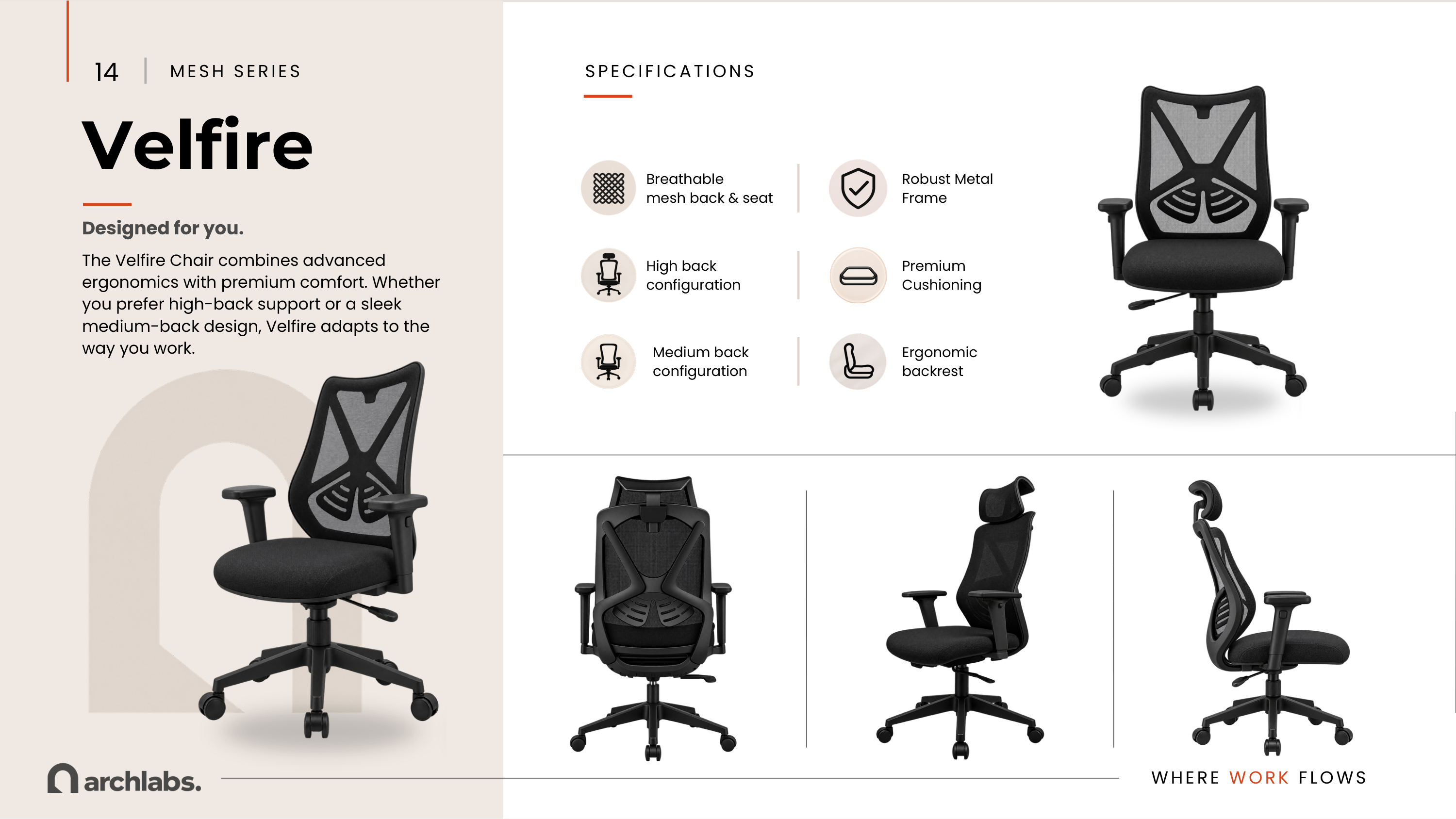Velfire Mesh Chair