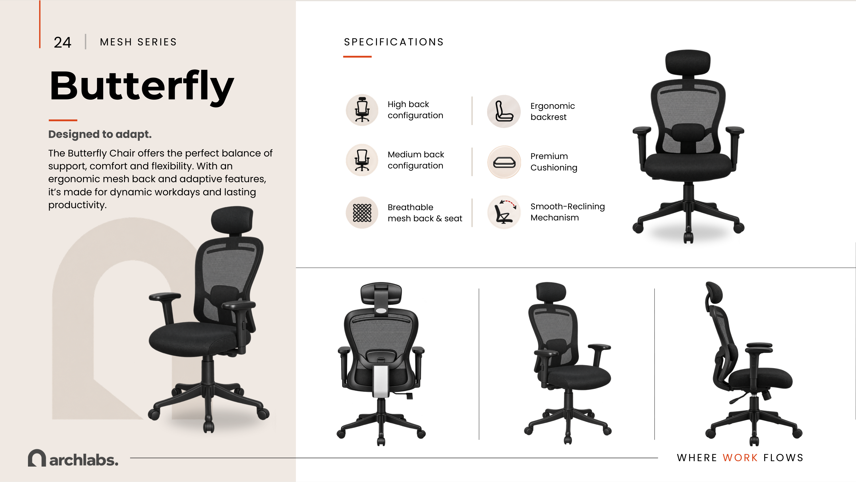 Butterfly Mesh Chair