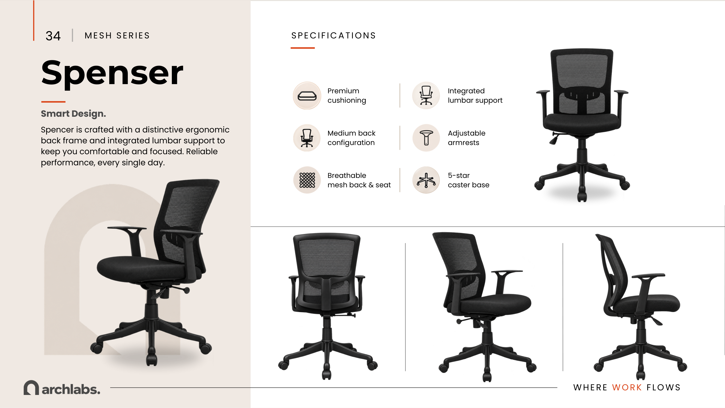 Spenser Mesh Chair
