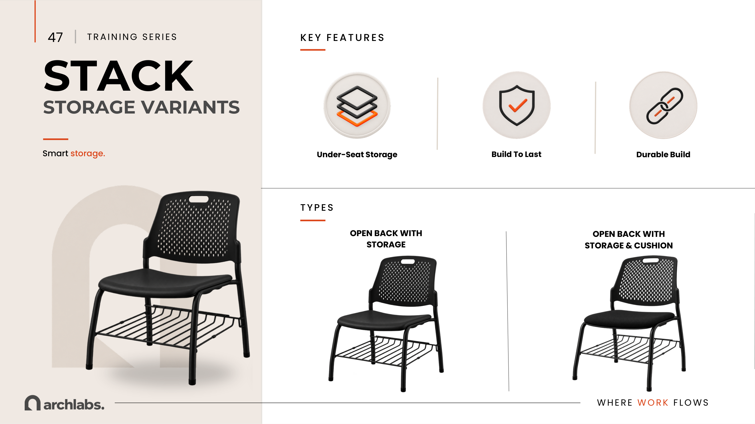 Stack Storage Training Chair