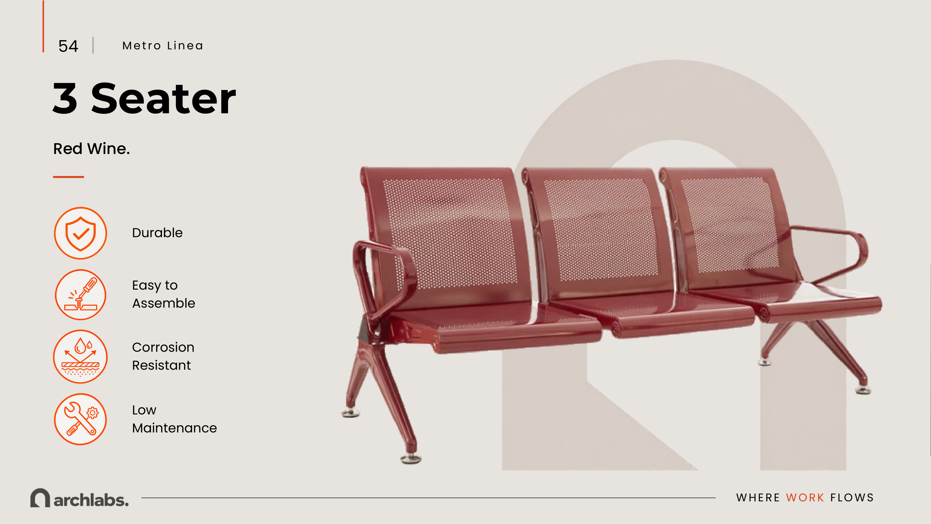 Metro Linea 3 Seater